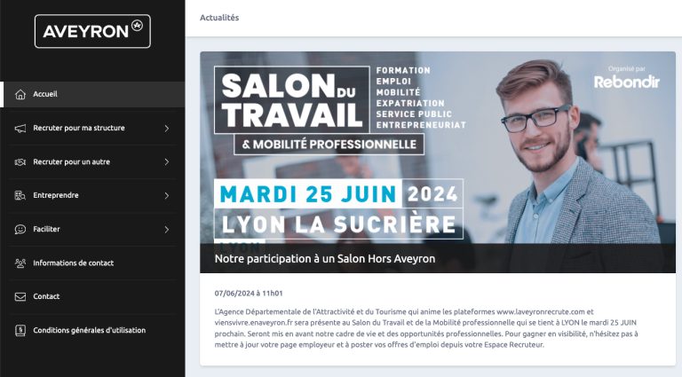 Extranets des Recruteurs en Aveyron